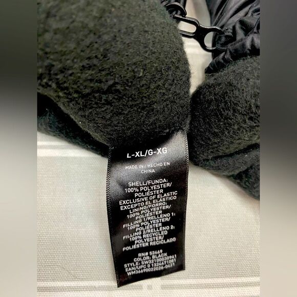 Puffer Mittens Fleece Lined Black Ski Gear Winter Outdoor Play Youth L / XL - Picture 5 of 5